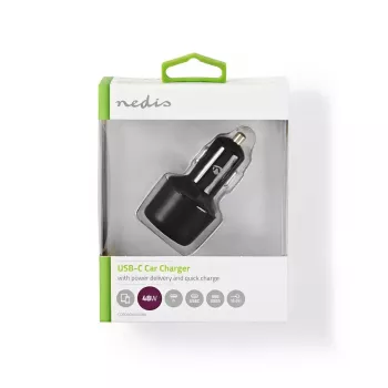 Mobilo ierīču lādētājs Nedis CCPD30W100BK viedtālrunim melns ātrā uzlāde