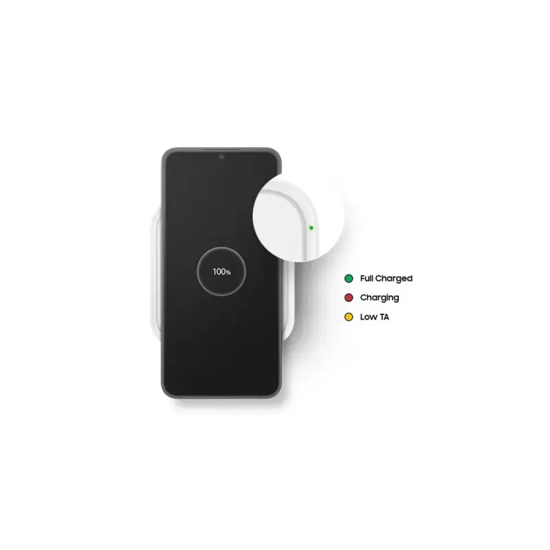 Samsung EP-P2400 Smartphone Baltā krāsā USB Bezvadu uzlāde Ātrā uzlāde Iekštelpām