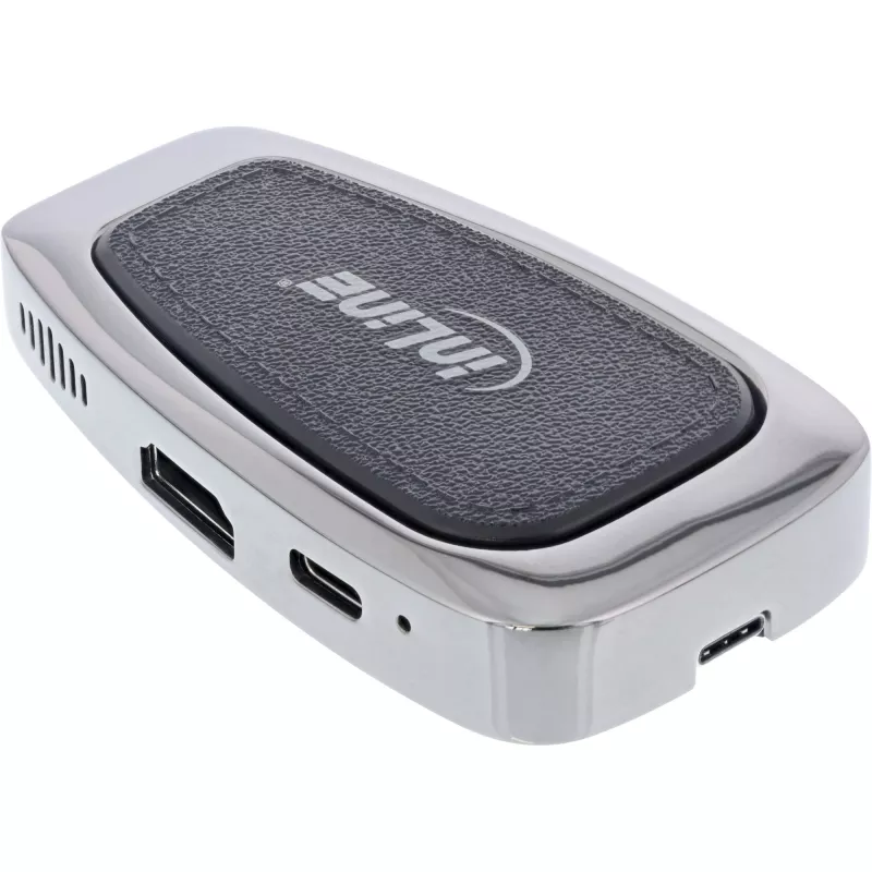 USB centrmezgls InLine USB 3.2 Gen. 2 Multi Hub (2xUSB-A + 1xHDMI + 1xUSB-C)