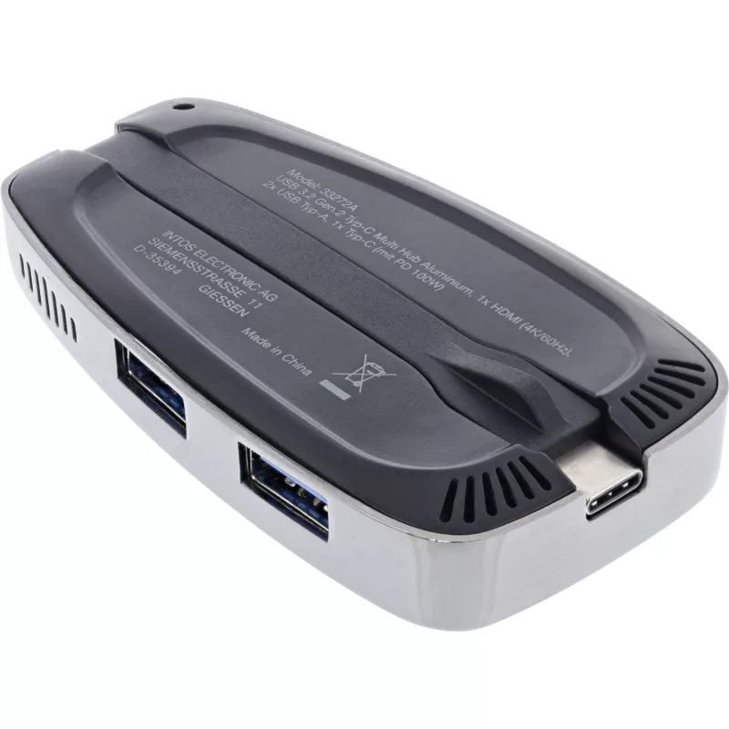 USB centrmezgls InLine USB 3.2 Gen. 2 Multi Hub (2xUSB-A + 1xHDMI + 1xUSB-C)