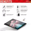 Displex planšetdatora stikls (9H) Apple iPad Pro 12,9'' (3./4./5./6. paaudzei), Eco montāžas rāmis, neplīstošs, īpaši plāns, neredzams