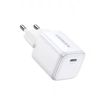 Iekštelpu lādētājs Ugreen 15324 universāls balts maiņstrāva 1 USB Type-C ports