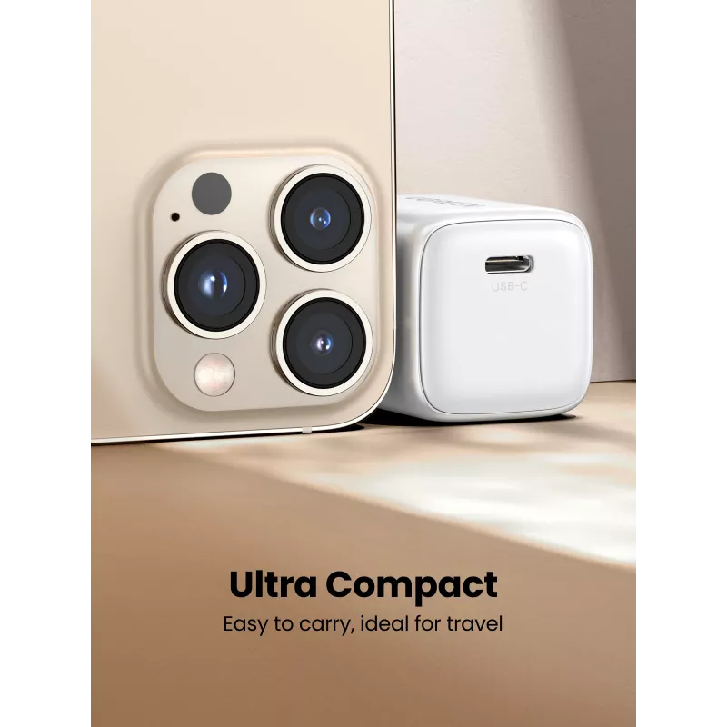 Iekštelpu lādētājs Ugreen 15324 universāls balts maiņstrāva 1 USB Type-C ports