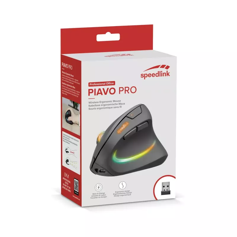 pele SPEEDLINK SL-630026-BK RF Wireless Optical