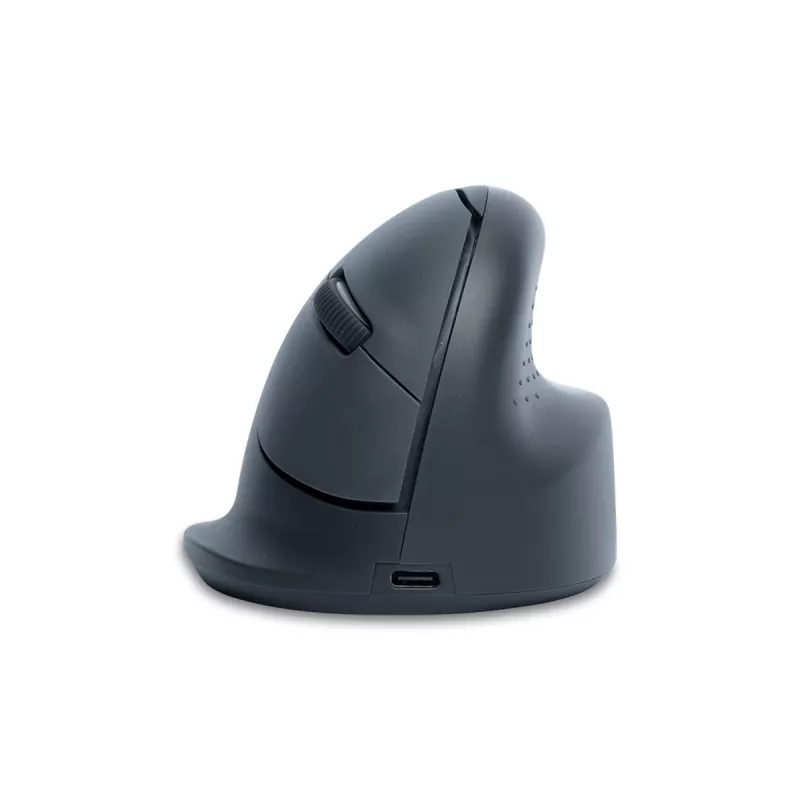 R-Go Tools Verticalā pele R-Go HE Basic, ergonomiska pele, vidēja (plaukstas izmērs ≥ 185 mm), labročiem, Bluetooth, pelēka