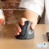 R-Go Tools Verticalā pele R-Go HE Basic, ergonomiska pele, vidēja (plaukstas izmērs ≥ 185 mm), labročiem, Bluetooth, pelēka