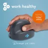 R-Go Tools Verticalā pele R-Go HE Basic, ergonomiska pele, vidēja (plaukstas izmērs ≥ 185 mm), labročiem, Bluetooth, pelēka