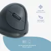 R-Go Tools Verticalā pele R-Go HE Basic, ergonomiska pele, vidēja (plaukstas izmērs ≥ 185 mm), labročiem, Bluetooth, pelēka