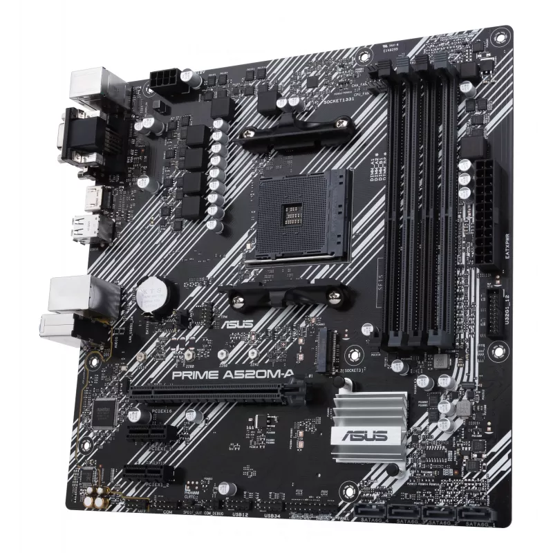 Mātesplate ASUS PRIME A520M-A II/CSM AMD A520 Socket AM4 micro ATX