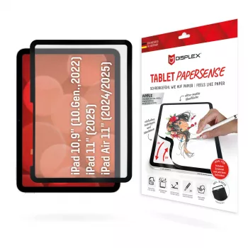 Displex TABLET PAPERSENSE iPad 10,9 collu (10.)/11 collu (2025)/Air 11 collu (2024/2025), noņemama rakstīšanas vai zīmēšanas plēve ar papīra sajūtu