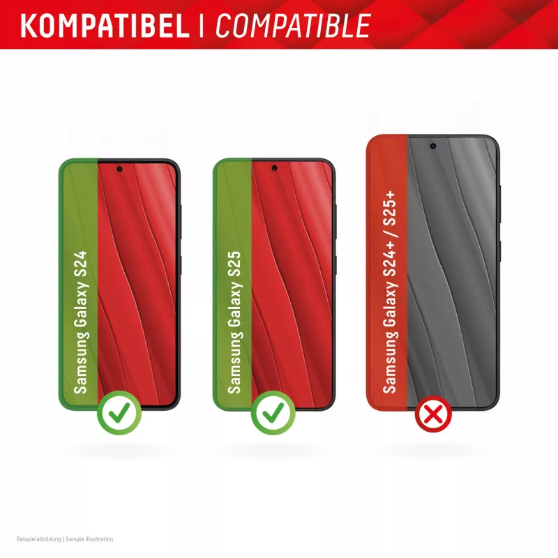Displex Smart Glass (9H) Samsung Galaxy S24/S25, montāžas uzlīme, neplīstošs