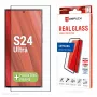 Displex pilna pārklājuma ekrāna aizsargs (10H) Samsung Galaxy S24 Ultra, Eco montāžas rāmis, pilns pārklājums