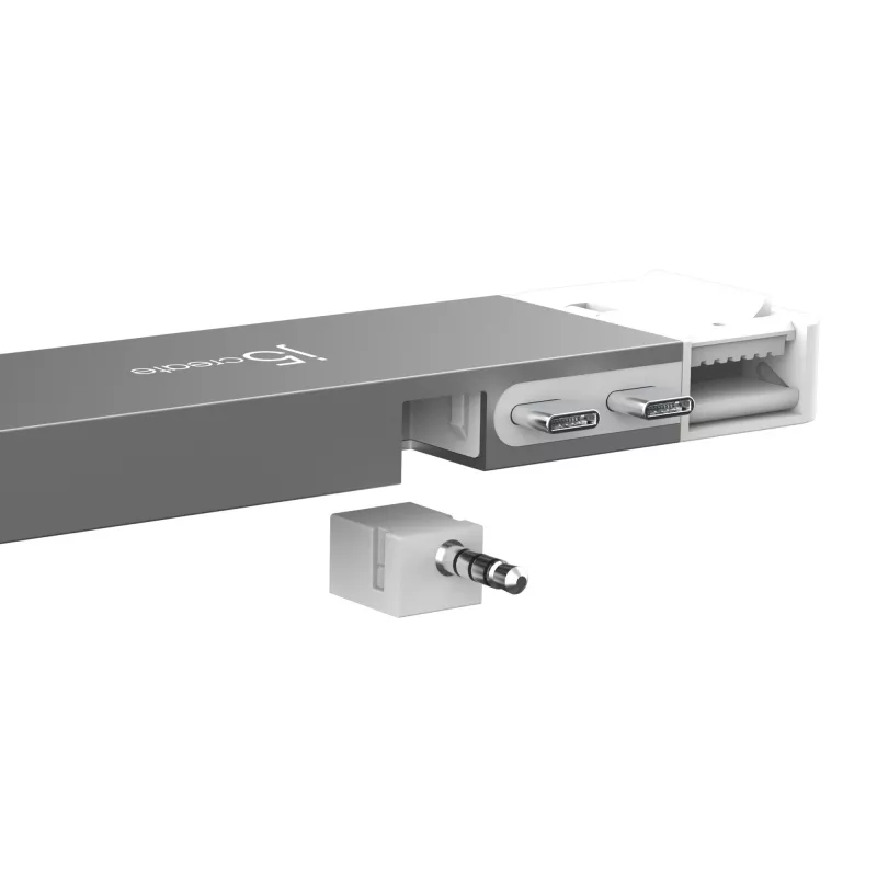 USB centrmezgls j5create JCD395 4K60 Elite Pro vadu USB4 ar MagSafe komplektu