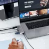 USB centrmezgls j5create JCD395 4K60 Elite Pro vadu USB4 ar MagSafe komplektu