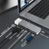 USB centrmezgls j5create JCD395 4K60 Elite Pro vadu USB4 ar MagSafe komplektu