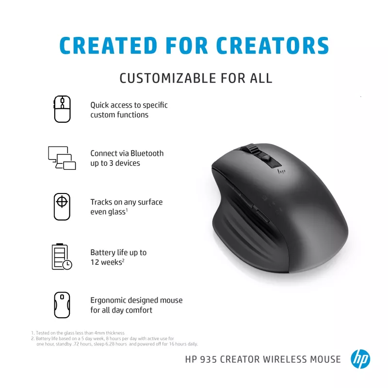 Pele HP 935 Creator Wireless RF Wireless + Bluetooth