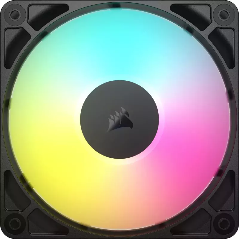 Korpusa ventilators Corsair RS120 ARGB datora korpusam 12 cm melns