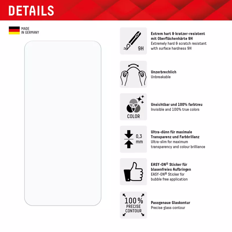 Displex Smart Glass (9H) Samsung Galaxy A35/A55 5G, montāžas uzlīme, nesalaužams