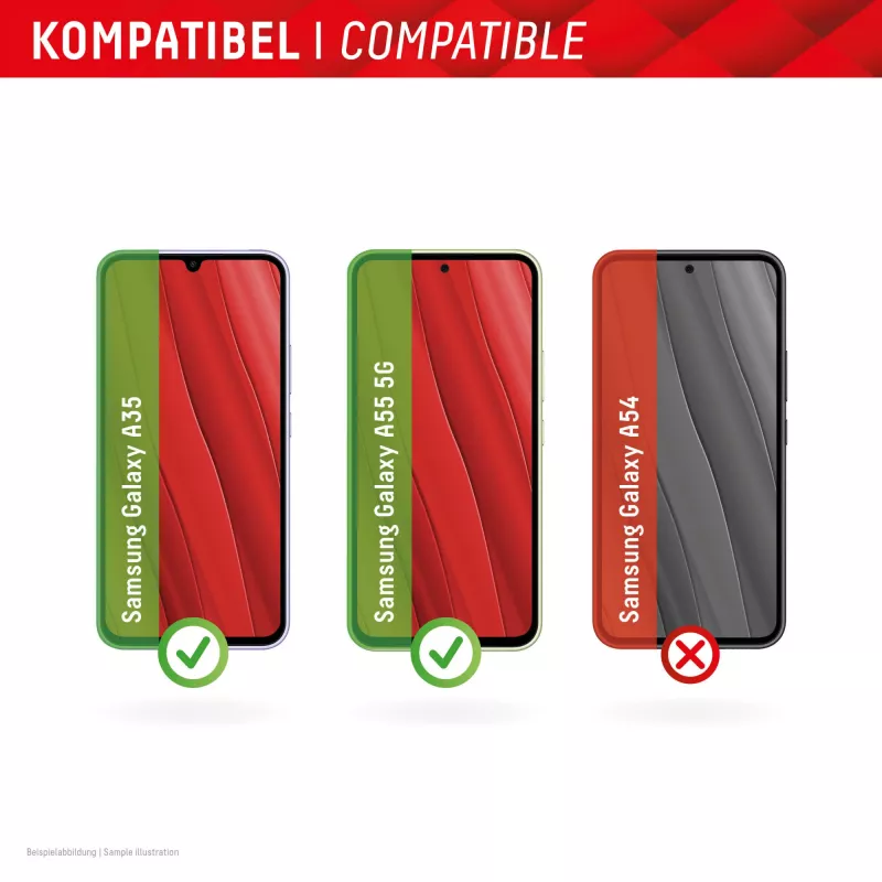Displex Smart Glass (9H) Samsung Galaxy A35/A55 5G, montāžas uzlīme, nesalaužams