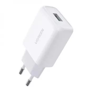 Ugreen 10133 mobilo ierīču lādētājs Viedtālrunis Balts USB Ātrā uzlāde Iekštelpu