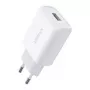 Ugreen 10133 mobilo ierīču lādētājs Viedtālrunis Balts USB Ātrā uzlāde Iekštelpu