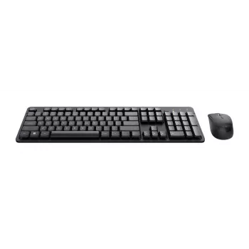 Trust Ody II tastatūra ar peli Birojam RF Bezvadu QWERTZ vācu melna