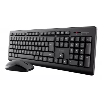 Trust Primo tastatūra ar peli birojam RF bezvadu QWERTZ vācu melna