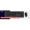 Trust Primo tastatūra ar peli birojam RF bezvadu QWERTZ vācu melna