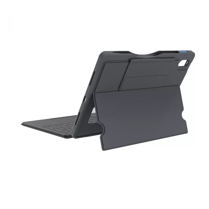 ASTAR DEQSTER Smart Rugged Touch Plus tastatūra iPad 10.9 collas — QWERTZ vācu, mehāniskie slēdži, Smart Connector dokstacija, pelēka