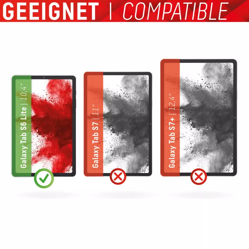 Displex planšetdatora stikls (9H) Samsung Galaxy Tab S6 Lite, Eco montāžas rāmis, neplīstošs, īpaši plāns, neredzams