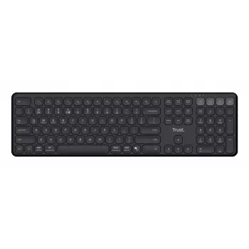 Trust Vaiya tastatūra Mājai/Birojam RF bezvadu + Bluetooth QWERTZ vācu melna