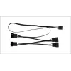 PWM dalīšanas kabelis Arctic PST kabelis Rev. 2 4 PWM ventilatoriem, 4-pin PWM savienotāji, melns