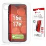 Displex ekrāna aizsargs + maciņš Apple iPhone 16e/17e, Eco montāžas rāmis, izturīgs pret skrāpējumiem
