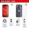 Displex ekrāna aizsargs + maciņš Apple iPhone 16e/17e, Eco montāžas rāmis, izturīgs pret skrāpējumiem
