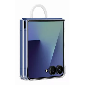 Samsung Galaxy Z Flip7 aizsargmaciņš — caurspīdīgs, modelis EF-QF766CTEGWW