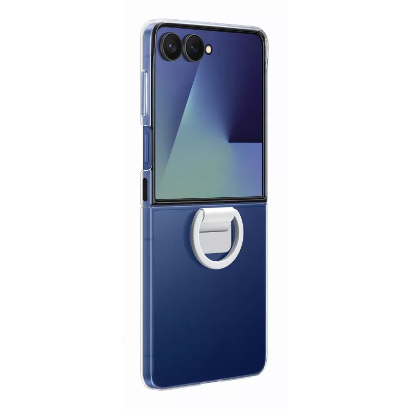 Samsung Galaxy Z Flip7 aizsargmaciņš — caurspīdīgs, modelis EF-QF766CTEGWW
