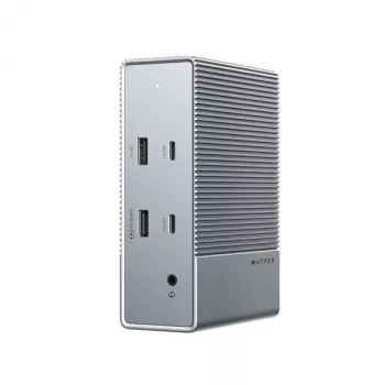 Targus HDG215-EUZ saskarnes centrmezgls USB 3.2 Gen 2 (3.1 Gen 2) Type-C sudraba krāsā
