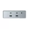 Targus HDG215-EUZ saskarnes centrmezgls USB 3.2 Gen 2 (3.1 Gen 2) Type-C sudraba krāsā