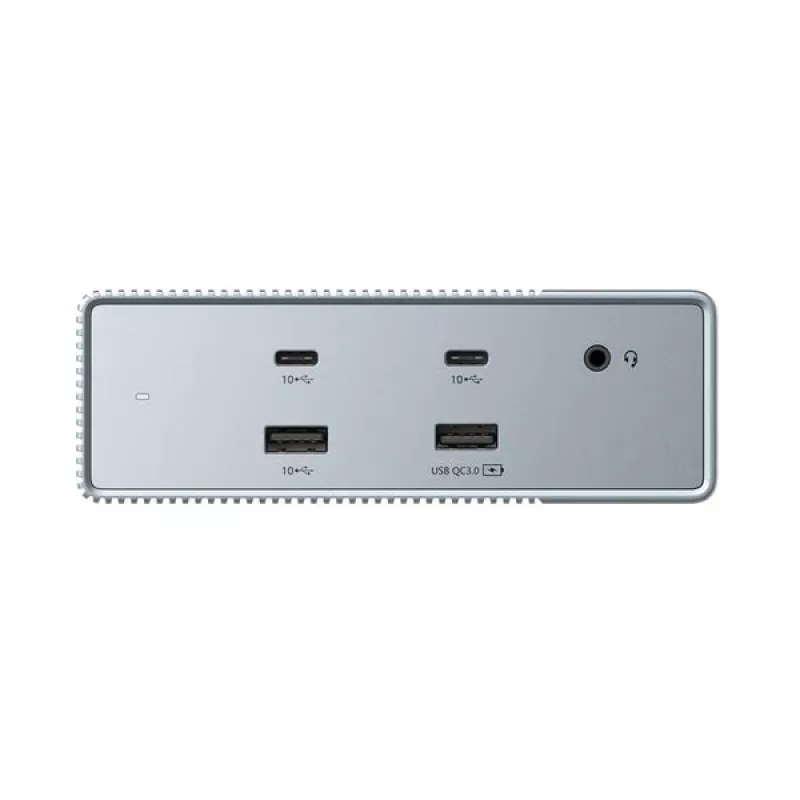 Targus HDG215-EUZ saskarnes centrmezgls USB 3.2 Gen 2 (3.1 Gen 2) Type-C sudraba krāsā