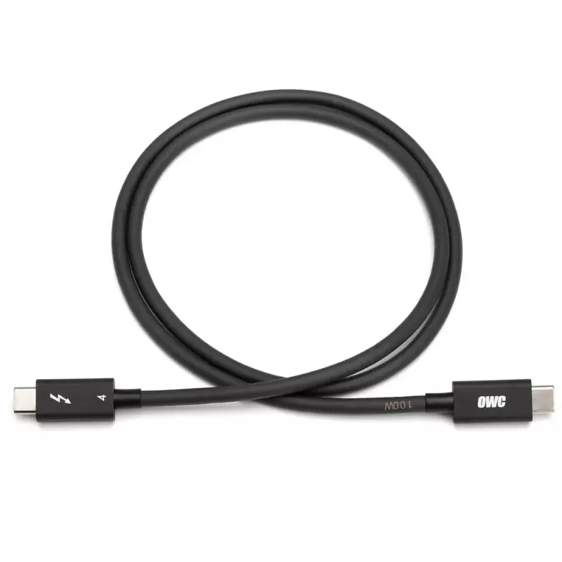 Thunderbolt kabelis OWC OWCCBLTB4C2.0M 2m 40 Gbit/s melns