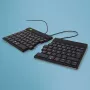 R-Go Tools ergonomiskā tastatūra R-Go Split Break v2 ar pārtraukumu programmatūru, ergonomiski sadalīta tastatūra, QWERTZ (DE), vadu savienojums, melna