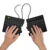 R-Go Tools ergonomiskā tastatūra R-Go Split Break v2 ar pārtraukumu programmatūru, ergonomiski sadalīta tastatūra, QWERTZ (DE), vadu savienojums, melna