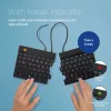 R-Go Tools ergonomiskā tastatūra R-Go Split Break v2 ar pārtraukumu programmatūru, ergonomiski sadalīta tastatūra, QWERTZ (DE), vadu savienojums, melna