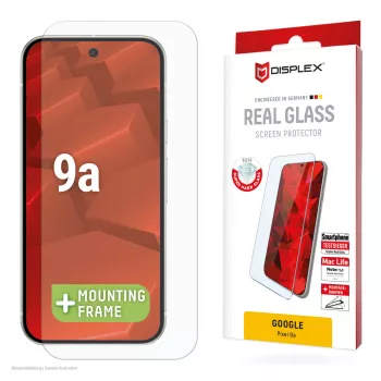 Displex ekrāna aizsargs (10H) Google Pixel 9a, Eco montāžas rāmis, izturīgs pret skrāpējumiem