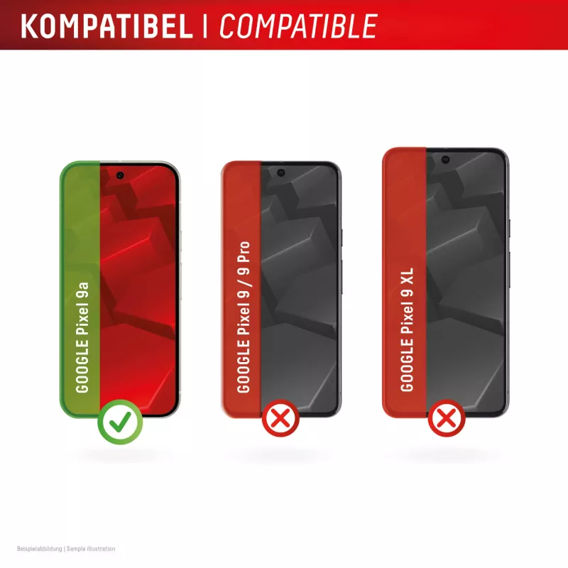 Displex ekrāna aizsargs (10H) Google Pixel 9a, Eco montāžas rāmis, izturīgs pret skrāpējumiem