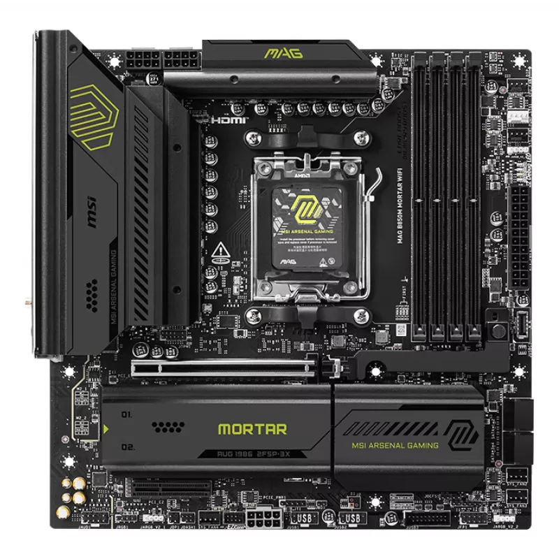MSI MAG B850M MORTAR WIFI mātesplate AMD B850 Socket AM5 micro ATX