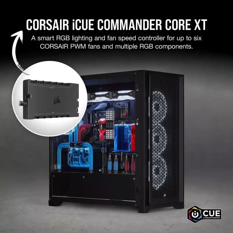 Ventilatora ātruma regulators Corsair iCUE Commander Core XT