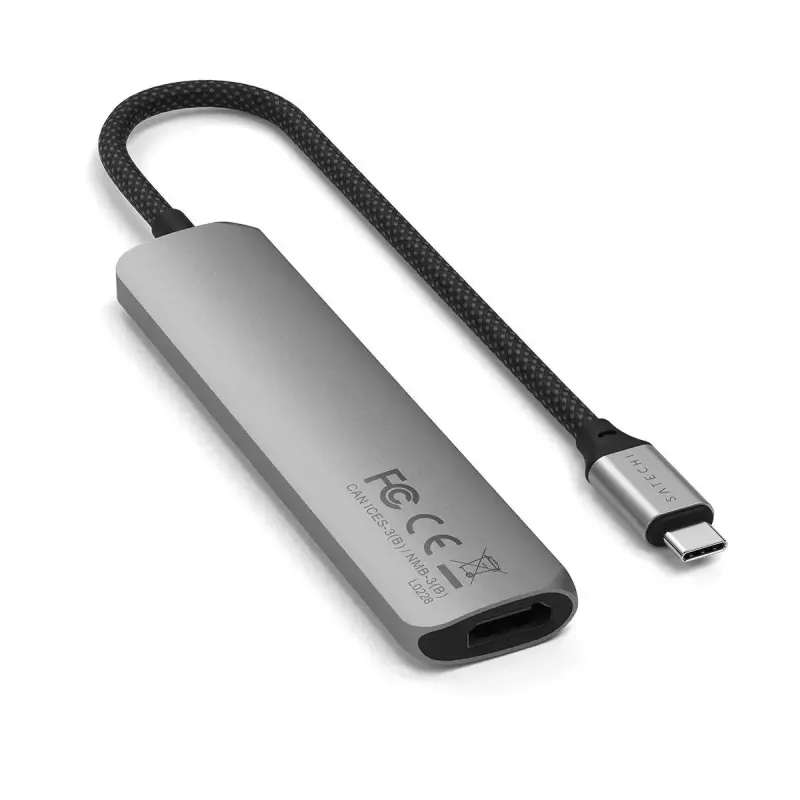 Satechi ST-P6SM USB Type-C centrmezgls 10000 Mbit/s pelēks