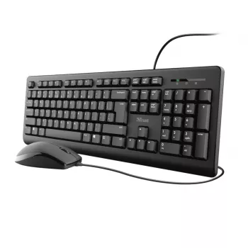 Trust Primo tastatūra Pele iekļauta Birojs USB Vācu Melna