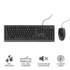 Trust Primo tastatūra Pele iekļauta Birojs USB Vācu Melna